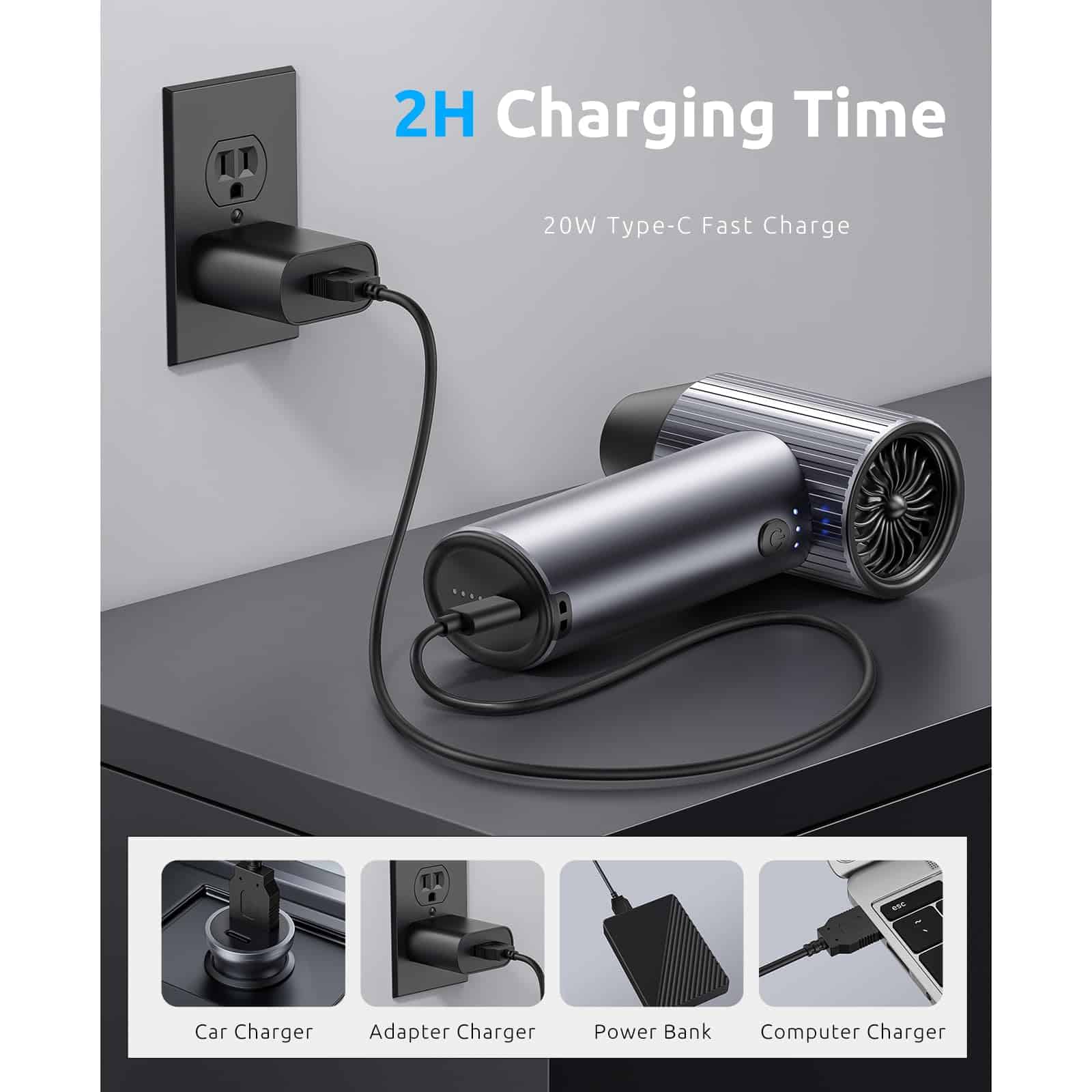 Soplador de aire eléctrico COSANO Full-Metal Jet Dry Mini - Imagen 10