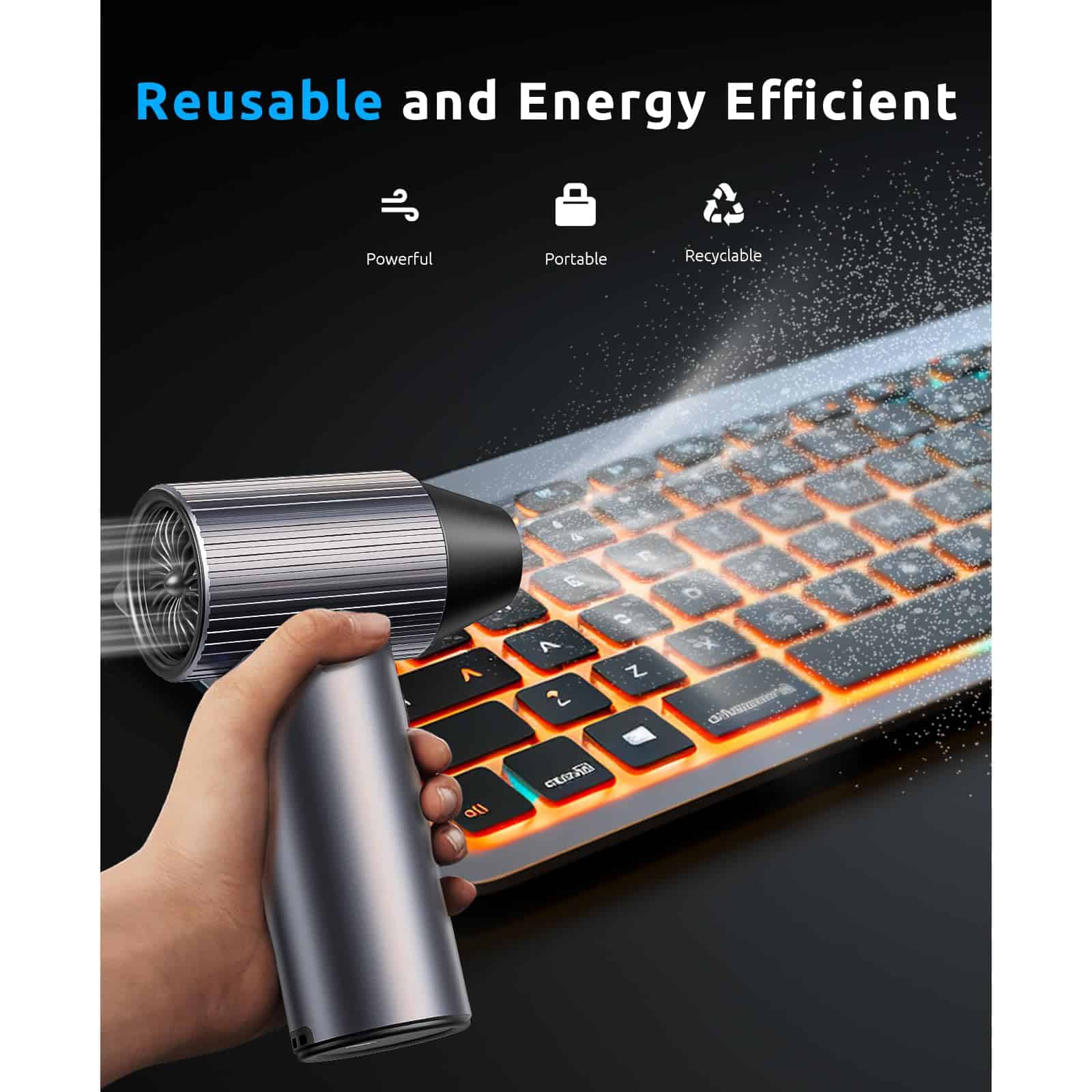 Soplador de aire eléctrico COSANO Full-Metal Jet Dry Mini - Imagen 4