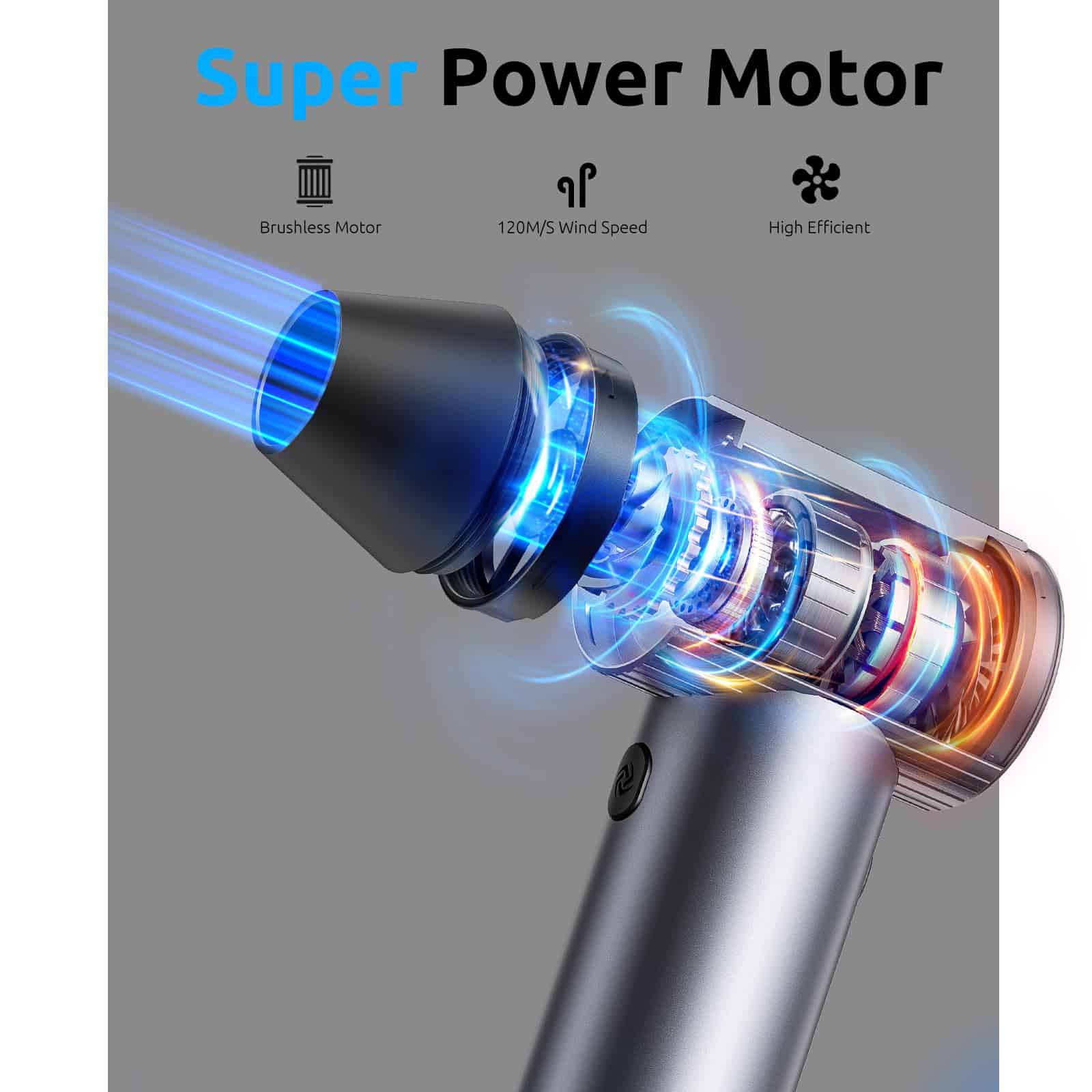 Soplador de aire eléctrico COSANO Full-Metal Jet Dry Mini - Imagen 3