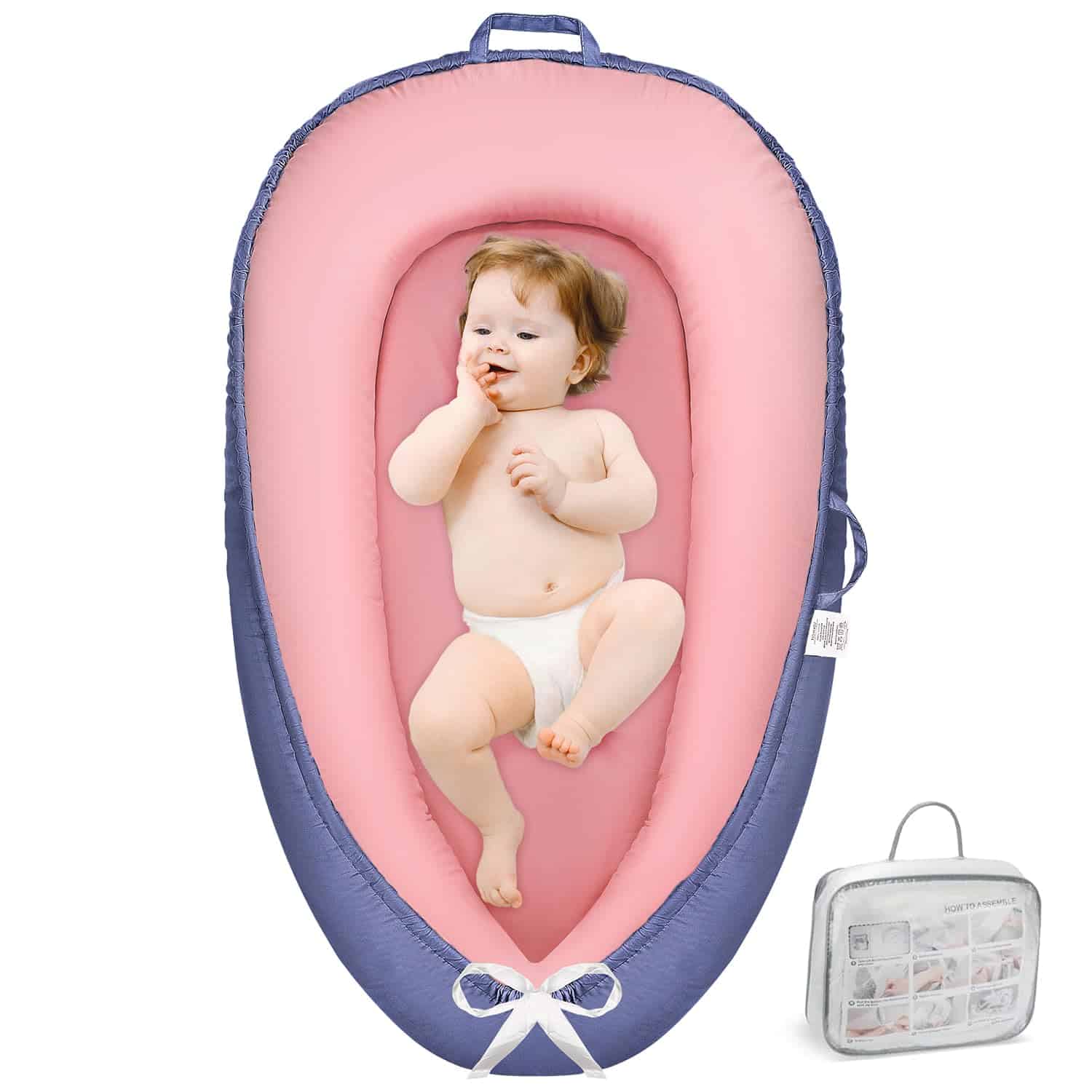 Nido para Bebés - Lounger para Bebés de 0-24 Meses,