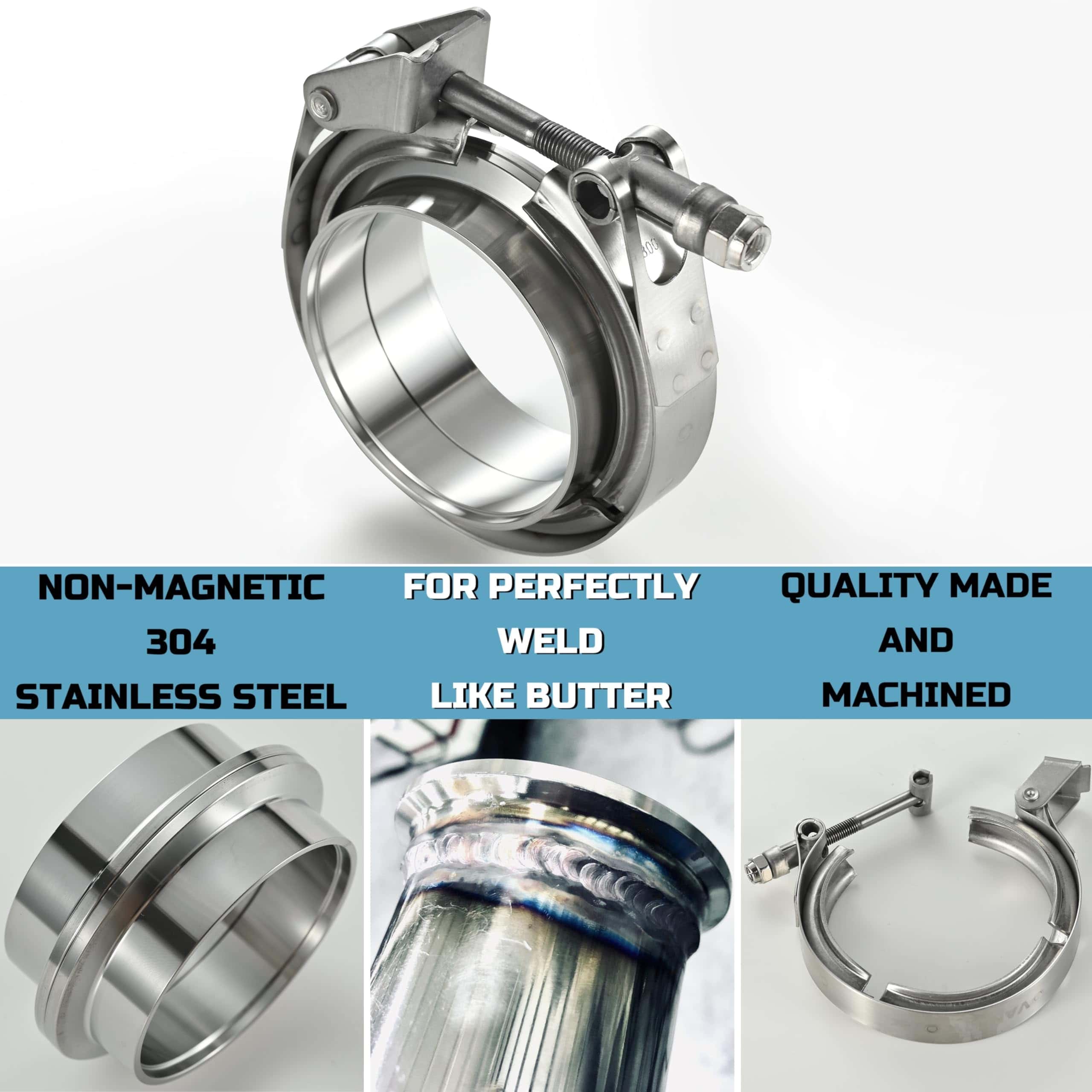 Abrazadera de Banda en V de Acero Inoxidable de Liberación - Imagen 9