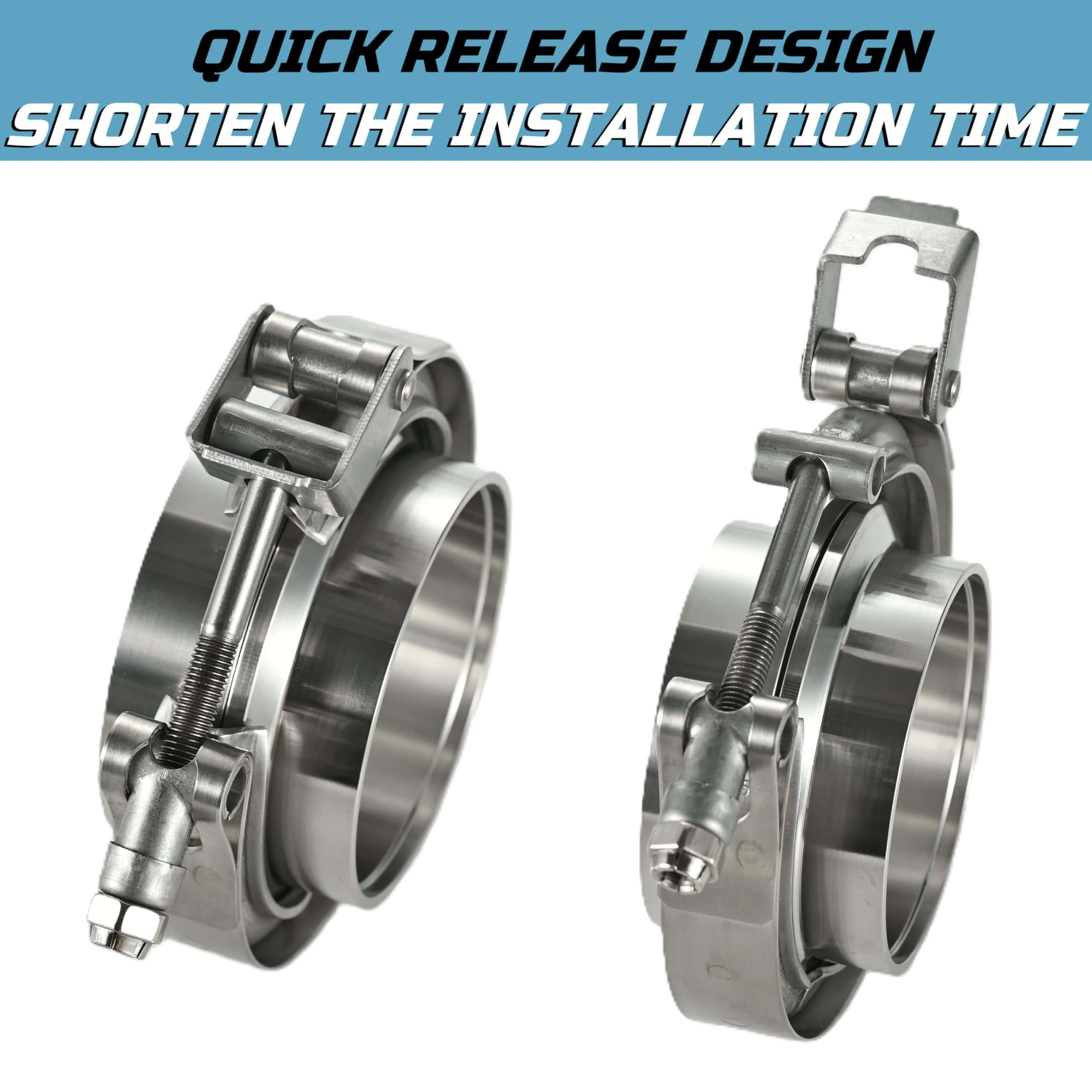 Abrazadera de Banda en V de Acero Inoxidable de Liberación - Imagen 5