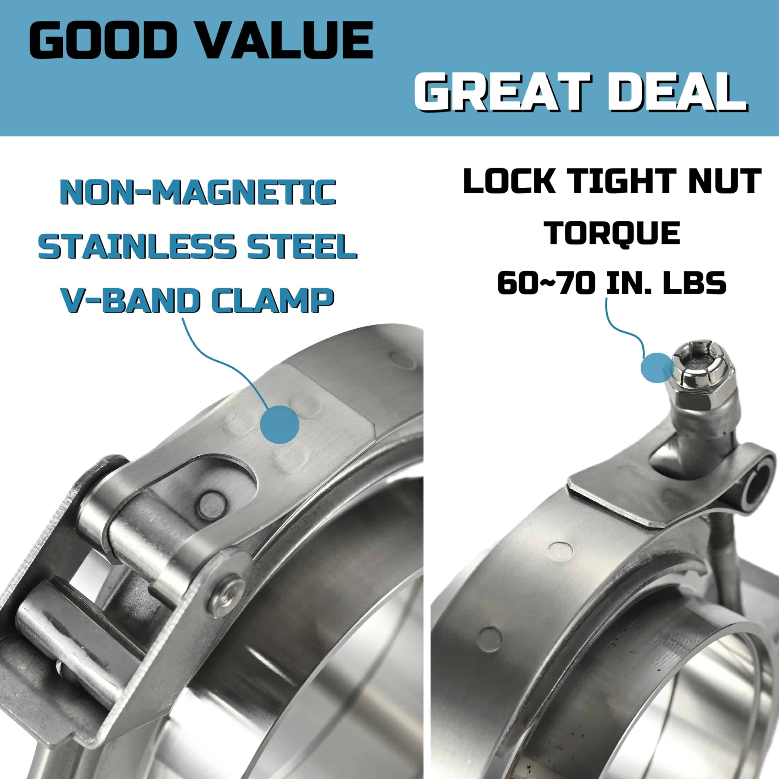 Abrazadera de Banda en V de Acero Inoxidable de Liberación - Imagen 10