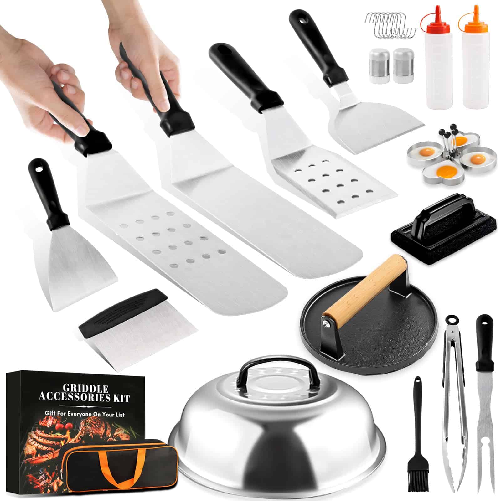 Kit de Accesorios para Parrilla Plancha, 29 Piezas para