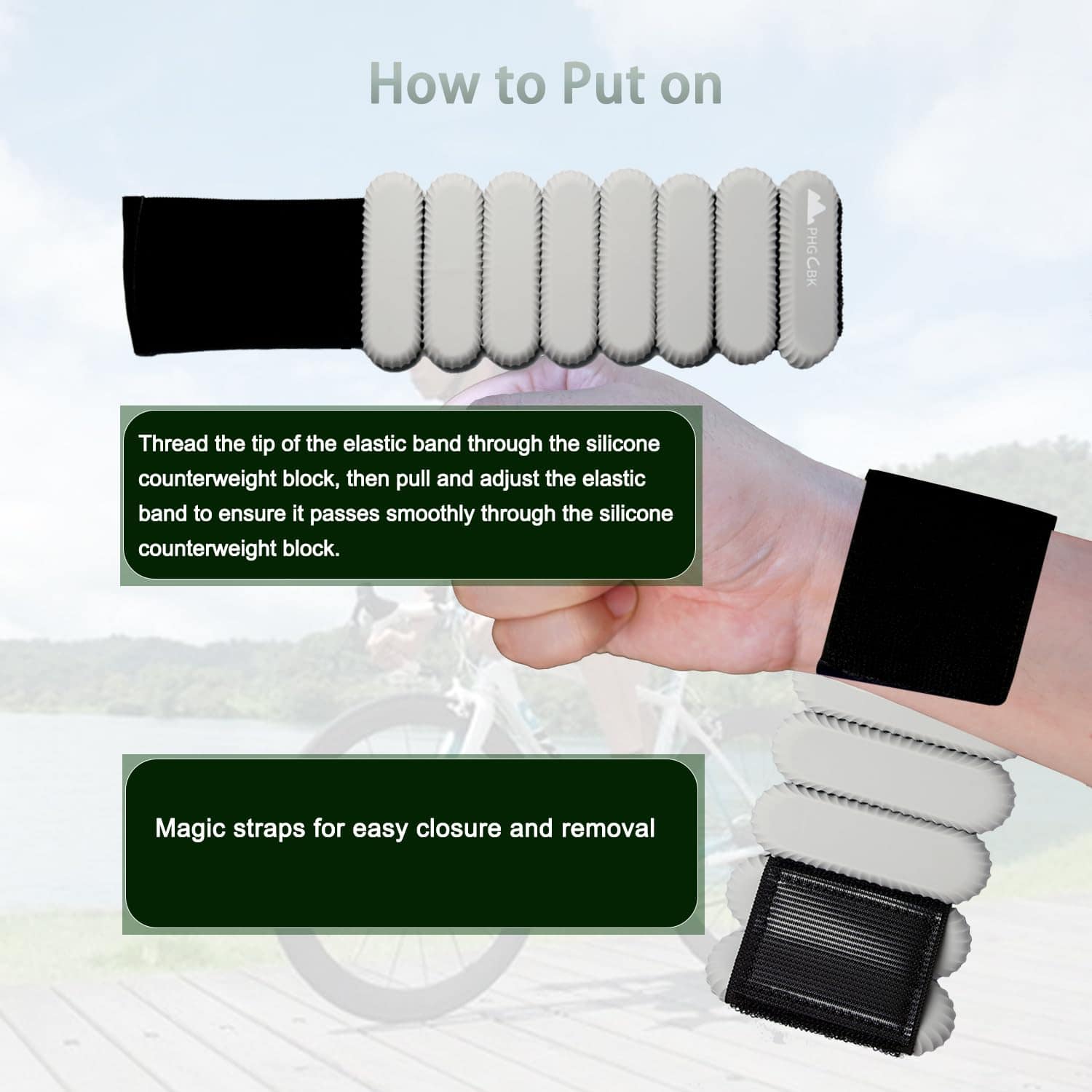 Pesas de muñeca y tobillo de 2 lb para mujer - Juego de - Imagen 7