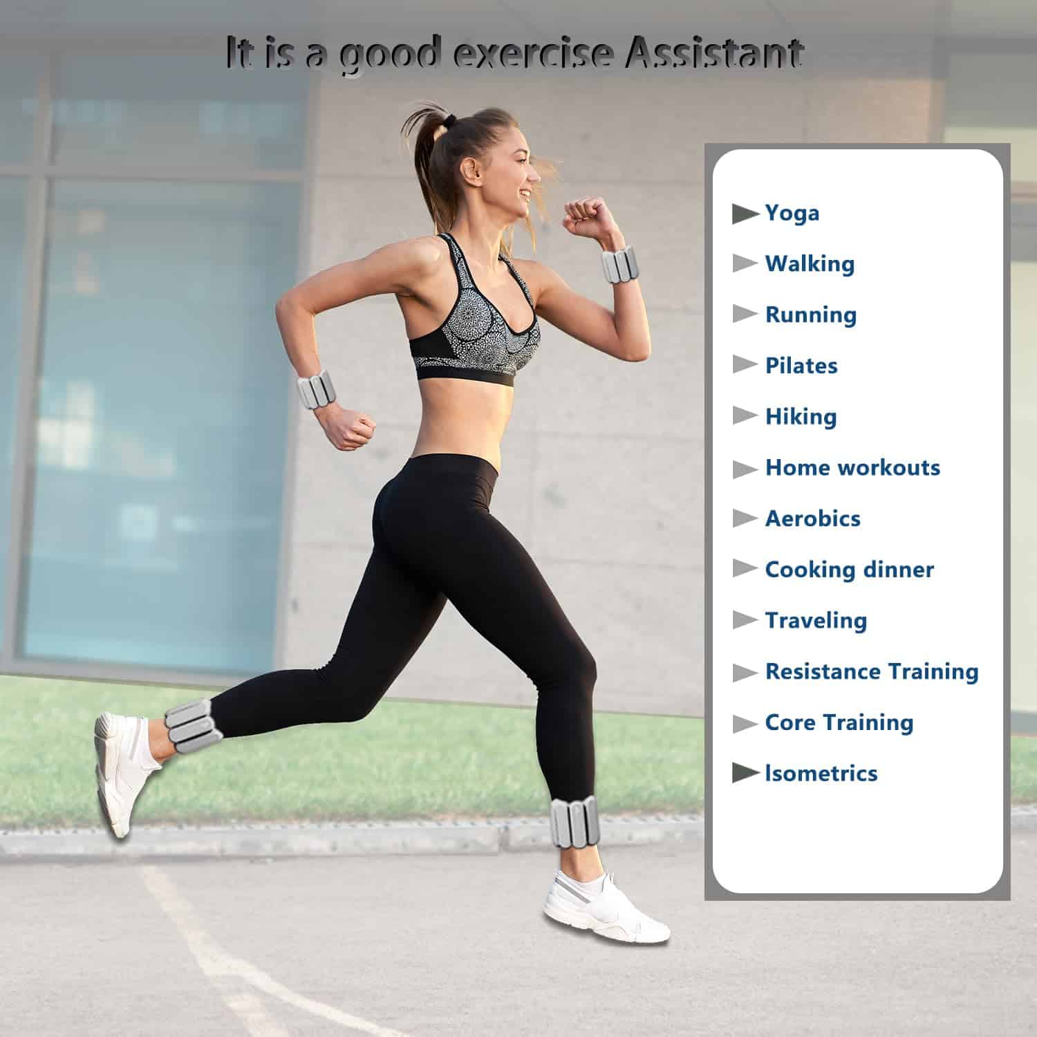 Pesas de muñeca y tobillo de 2 lb para mujer - Juego de - Imagen 4