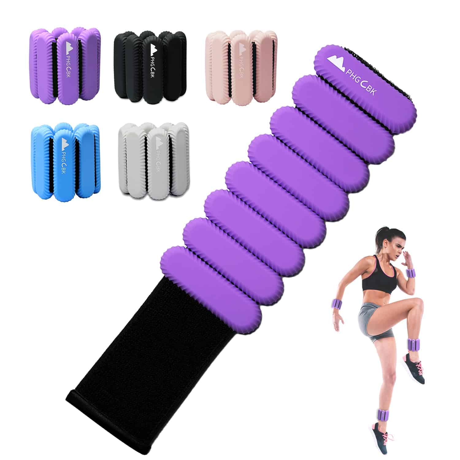 Pesa de Muñeca y Tobillo de 2 libras para Mujeres - Juego