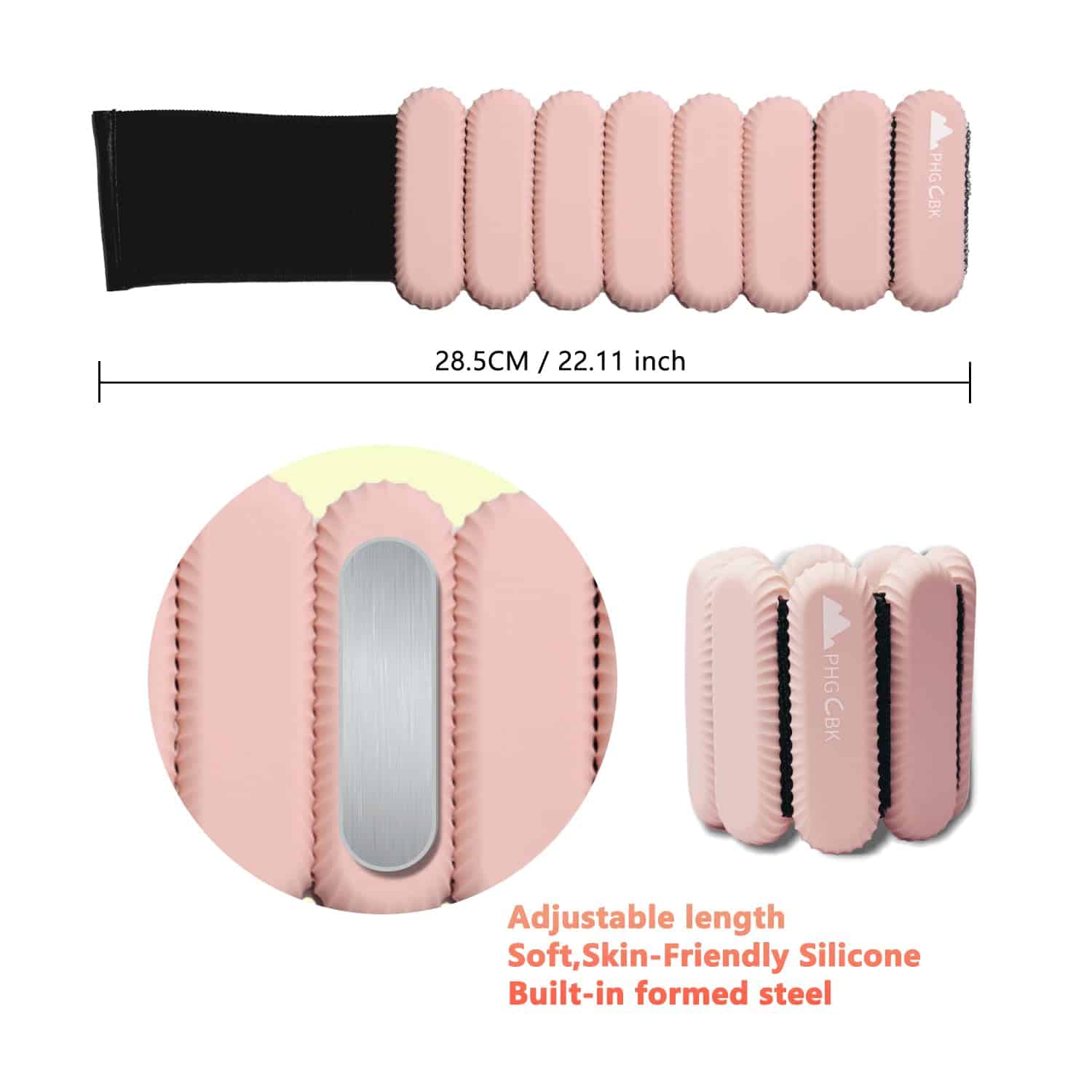 Pesas para muñecas y tobillos de 2 libras para mujeres - - Imagen 7