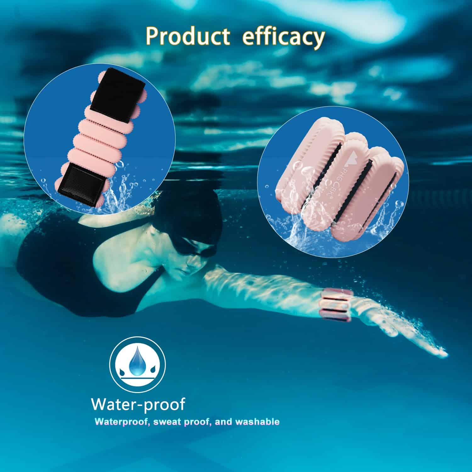 Pesas para muñecas y tobillos de 2 libras para mujeres - - Imagen 4