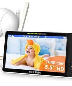 Monitor para Bebé HelloBaby 720P 5.5'' HD con Cámara y