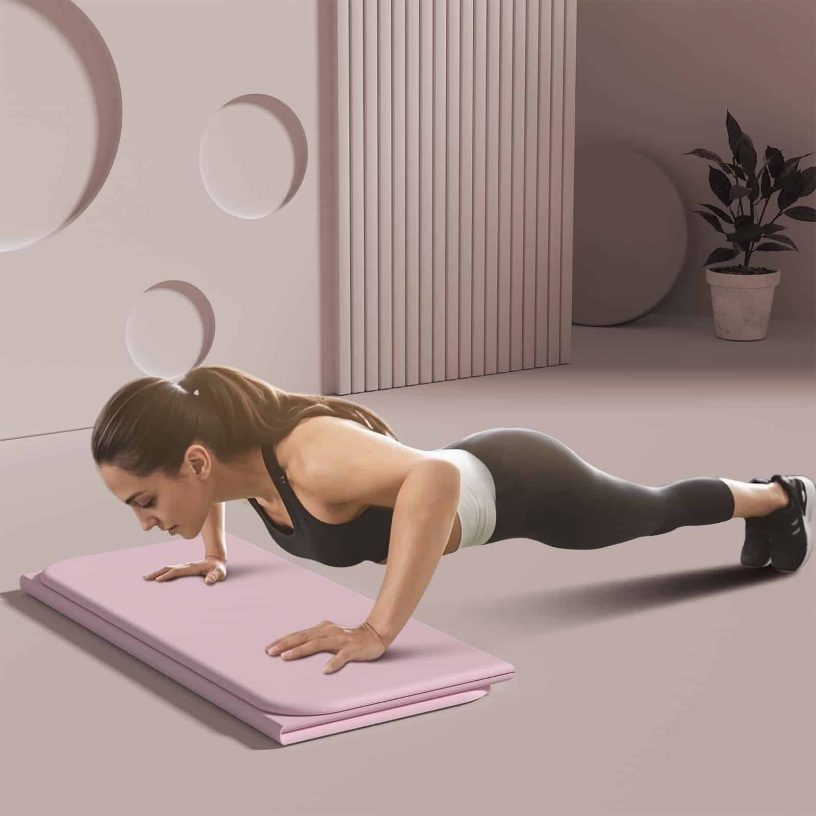 Tapete de Yoga Plegable para Mujeres, 1.0" Grueso Cojín de - Imagen 7