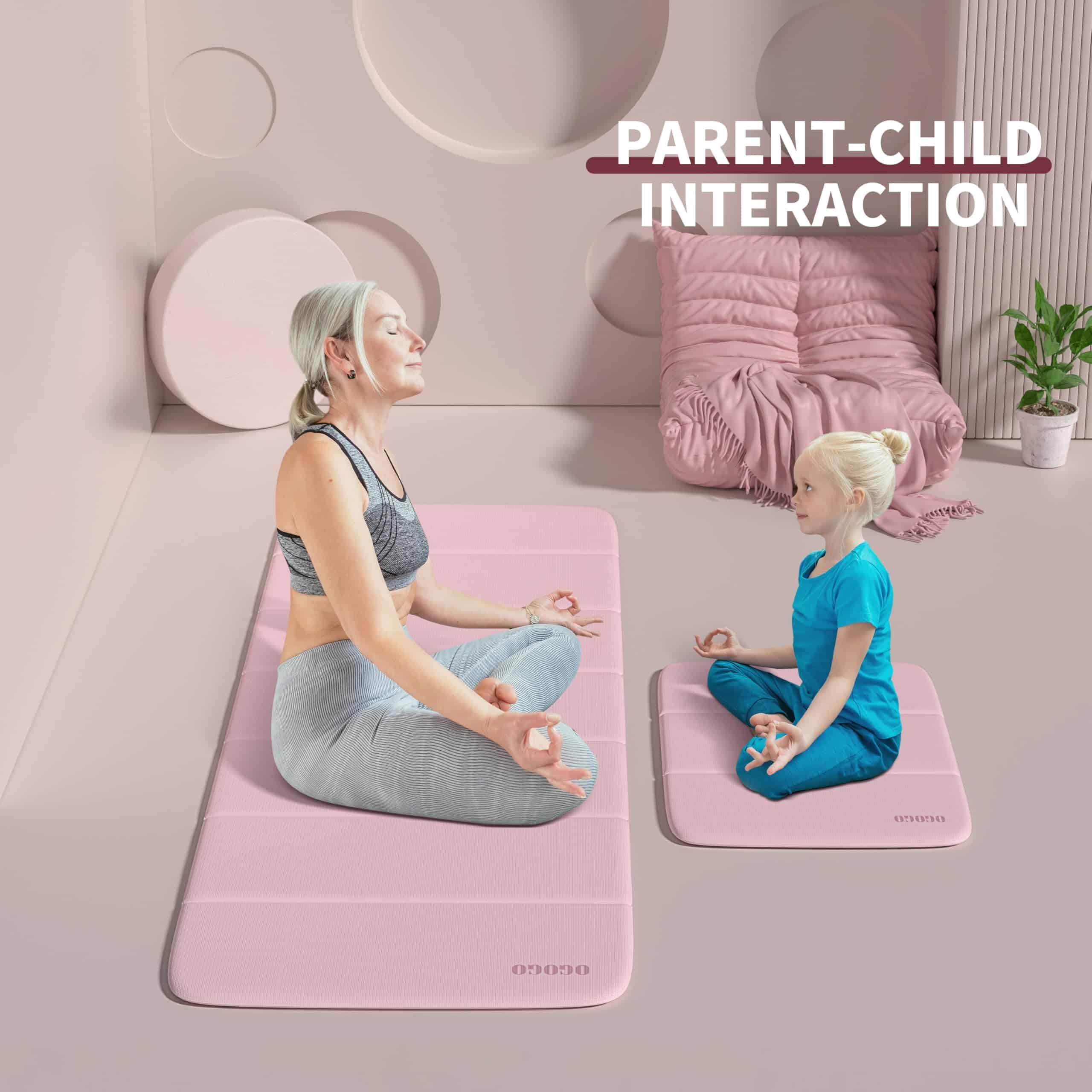 Tapete de Yoga Plegable para Mujeres, 1.0" Grueso Cojín de - Imagen 9