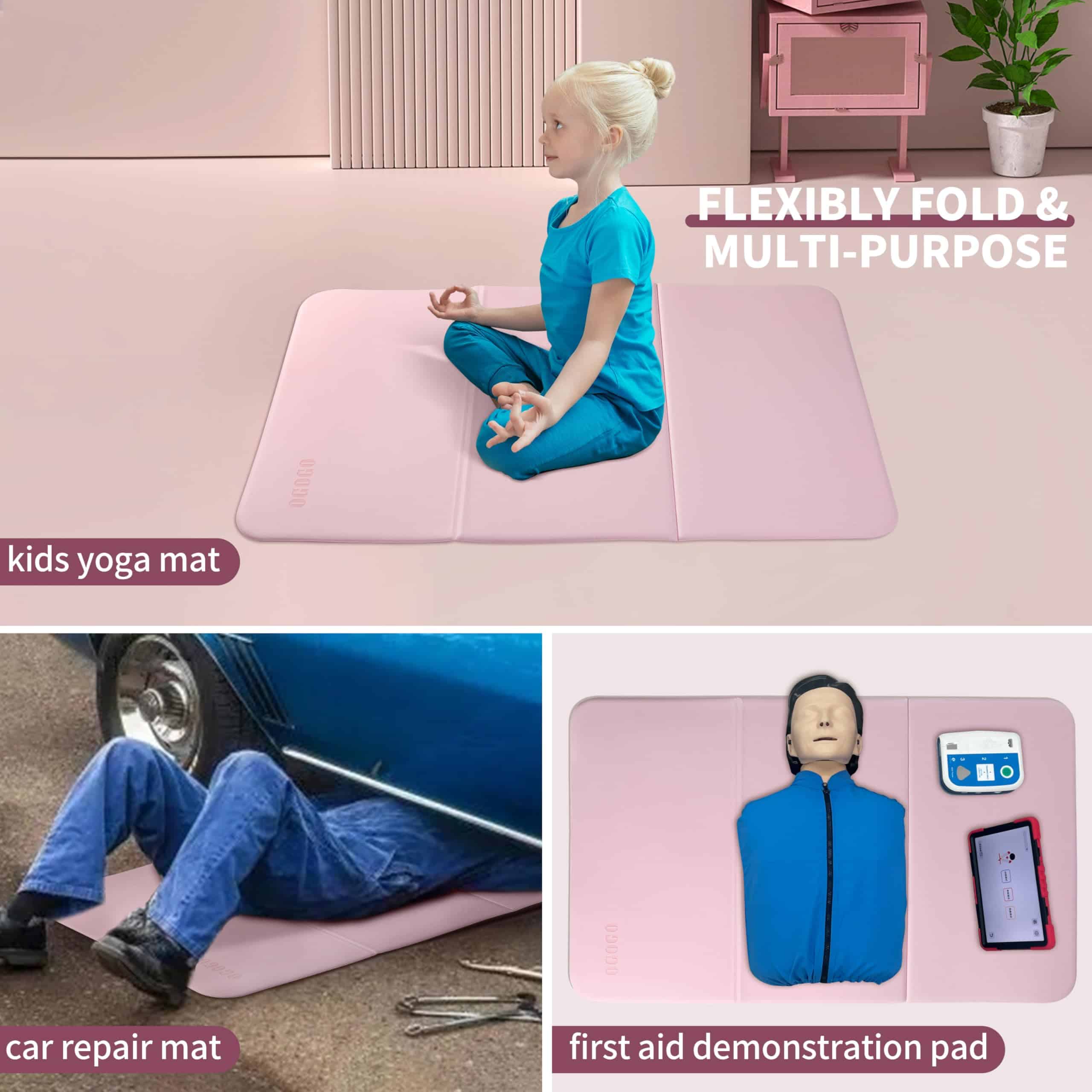 Tapete de Yoga Plegable para Mujeres, 1.0" Grueso Cojín de - Imagen 10