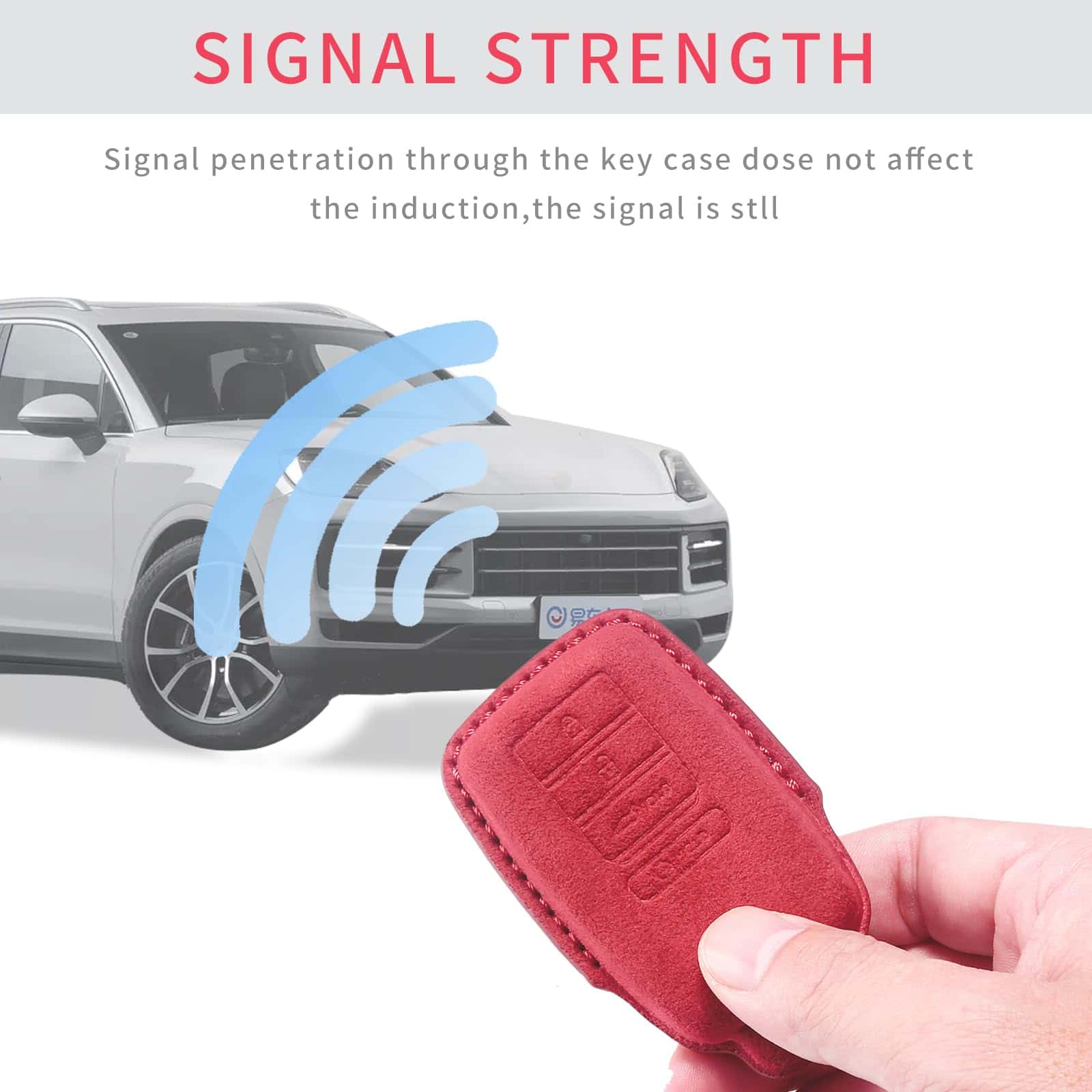 CUIBUKUG Funda de Cuero Genuino para Llavero, Compatible - Imagen 7