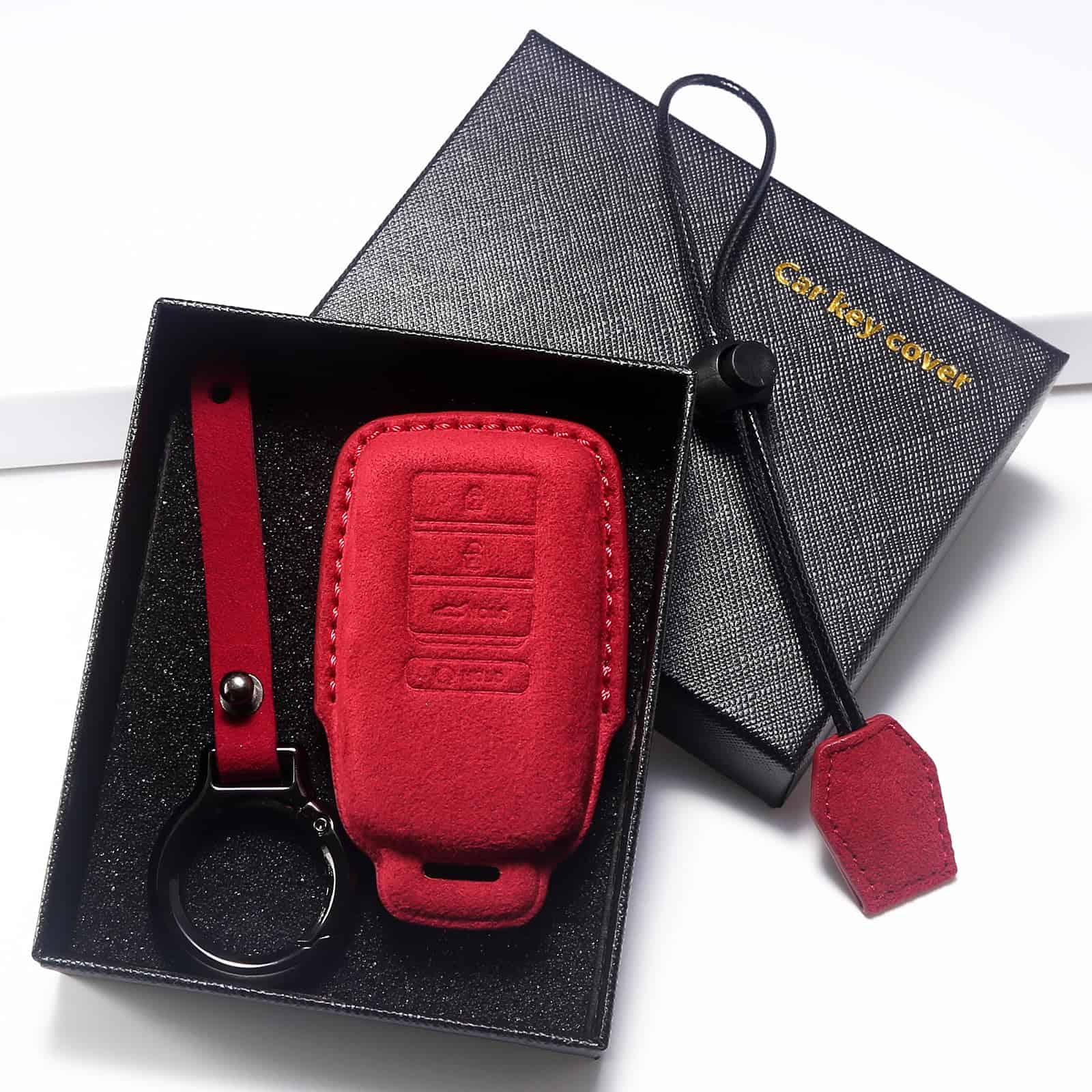 CUIBUKUG Funda de Cuero Genuino para Llavero, Compatible - Imagen 3