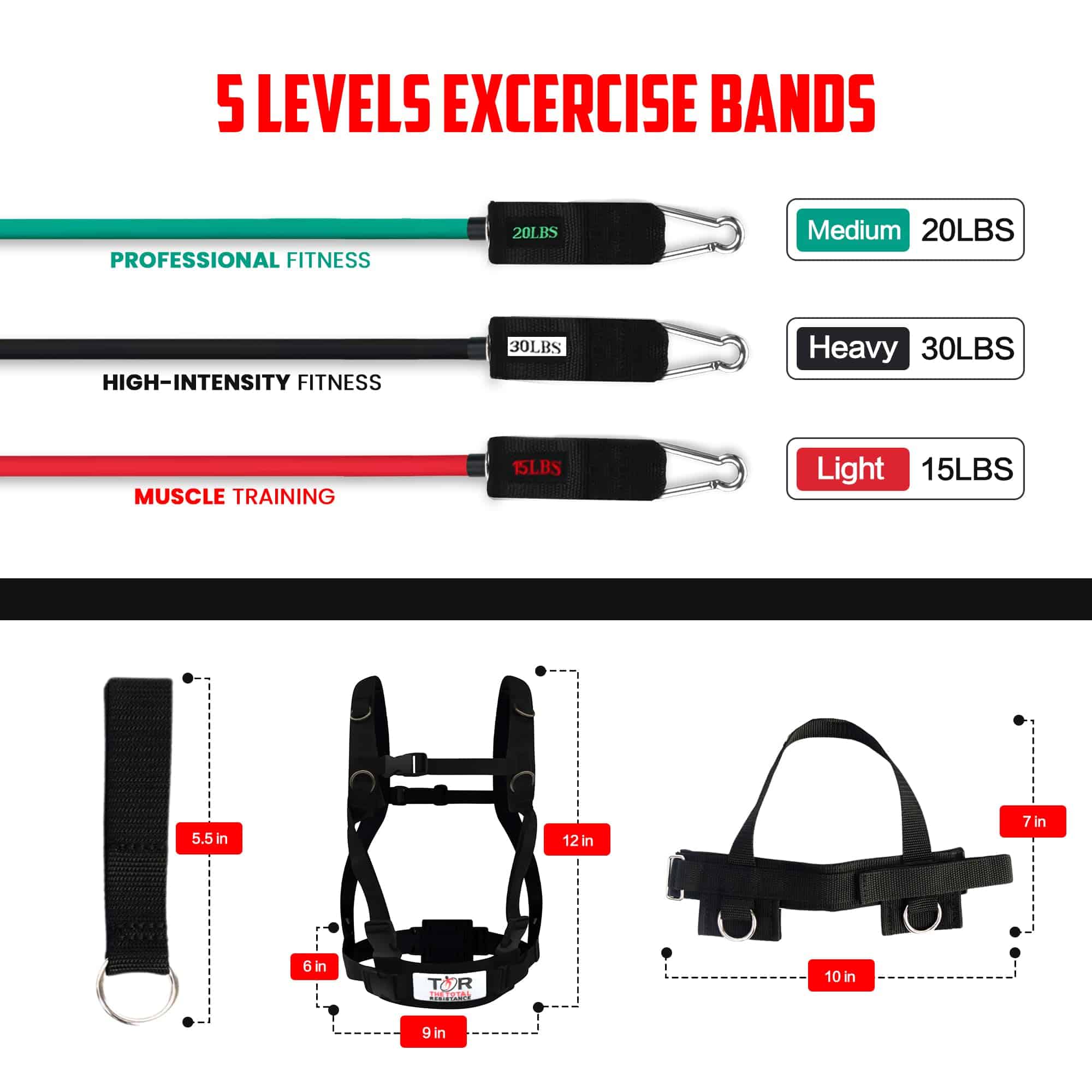 Arnes Total Resistance TR Fit Clubs. 12 lbs, 12" x 9" x 6". - Imagen 4