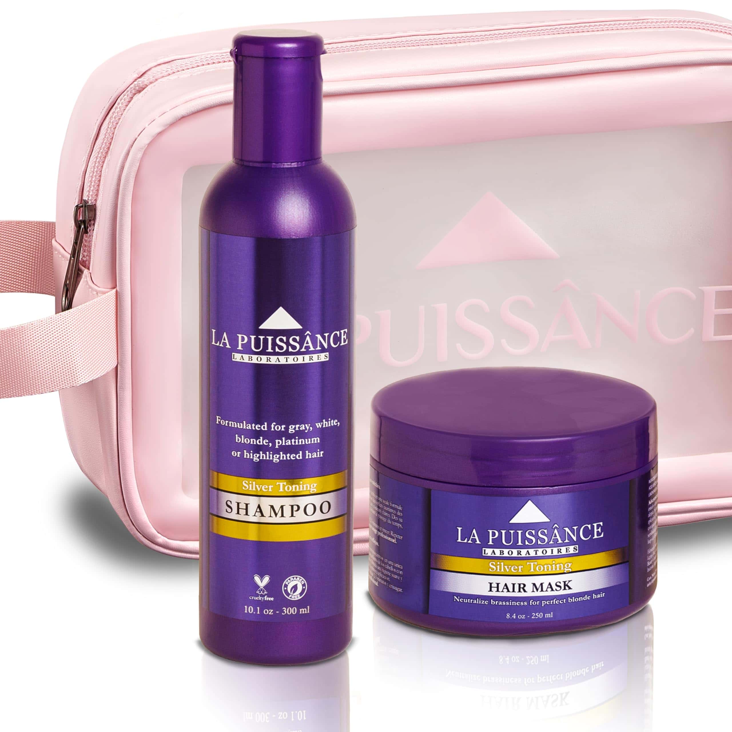 Conjunto de Cuidado Capilar Morado LA PUISSANCE - Champú y