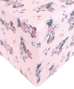 Sábana de Cuna Ajustada de Punto Premium "Minnie Mouse" por