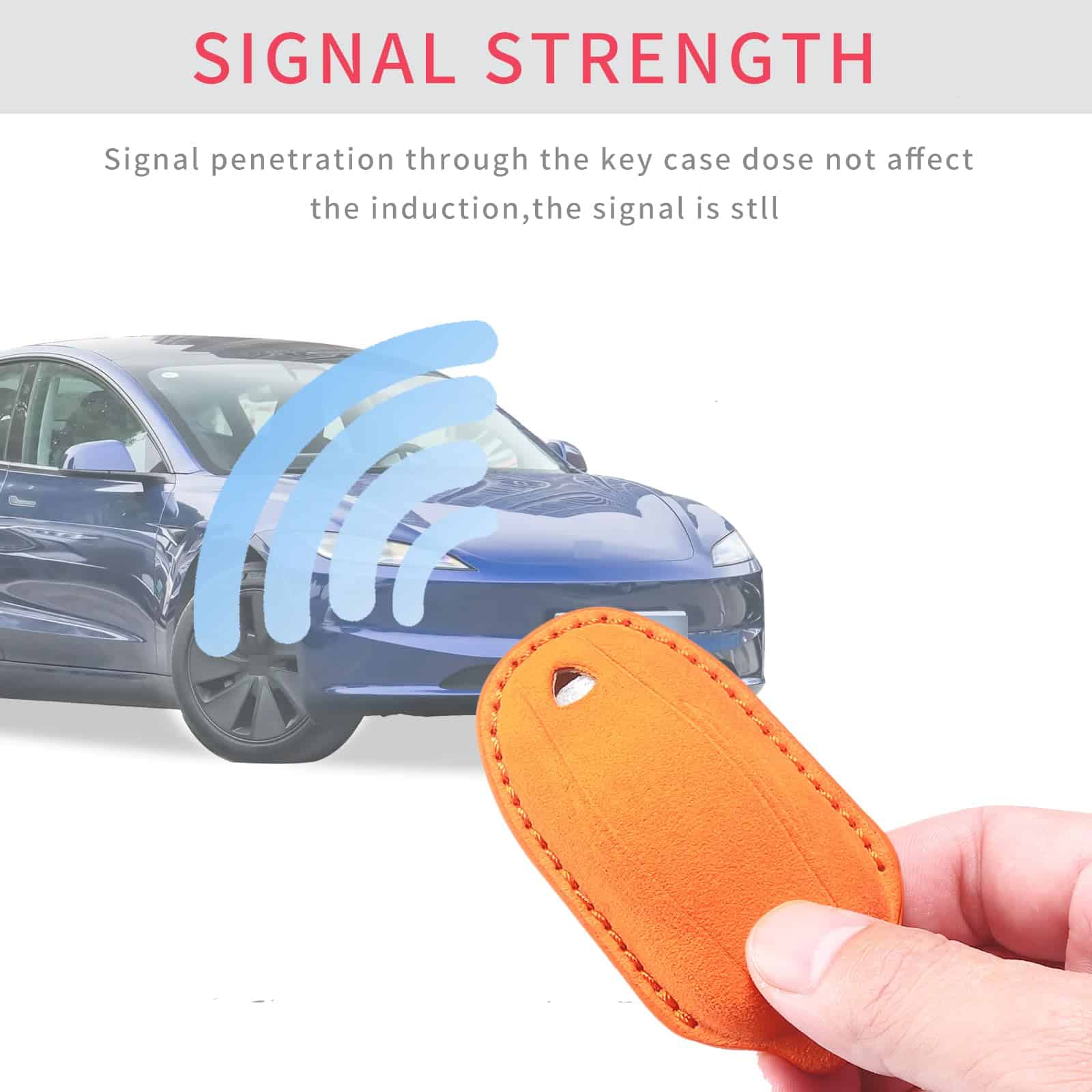 CUBIERTA DE CUERO GENUINO CUIBUKUG para Llave Fob de Tesla - Imagen 6