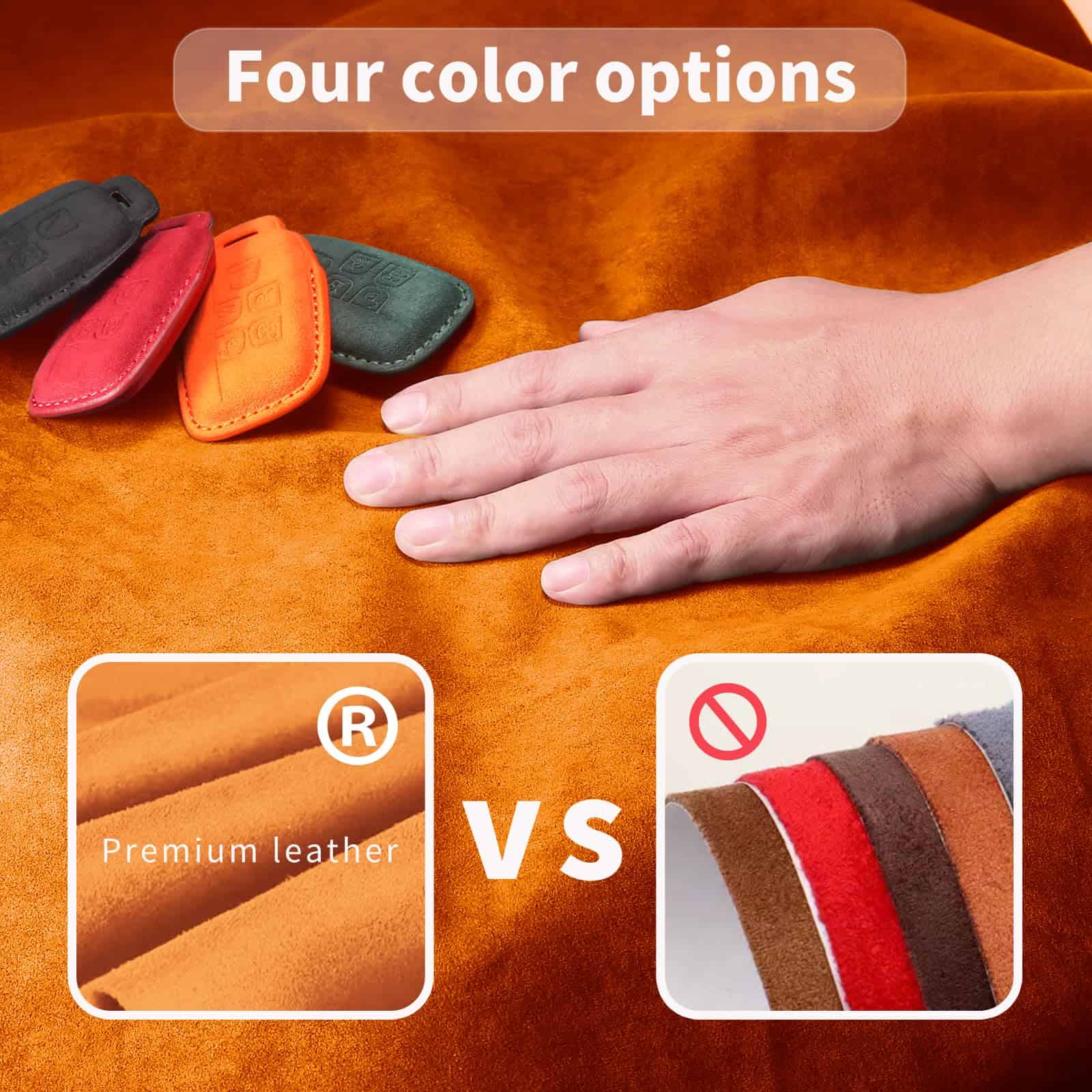 CUIBUKUG para Chevy Funda de llave de cuero genuino? - Imagen 5