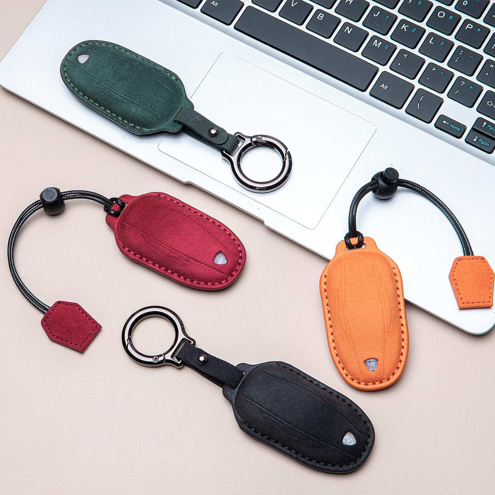 CUIBUKUG para Funda de Llave de Cuero Genuino de Tesla - Imagen 7