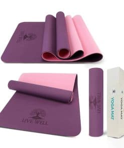 Tapete de Yoga Grueso Live Well - Tapete de Ejercicio