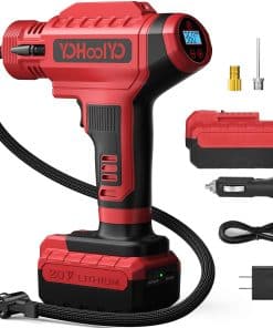 YOHOOLYO Inflador de neumáticos Compresor de aire portátil