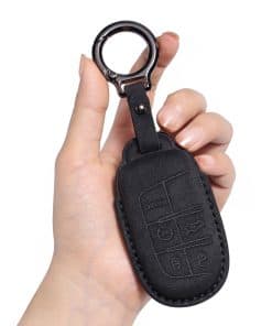 CUIBUKUG Funda de Cuero Genuino para Llave de Jeep,