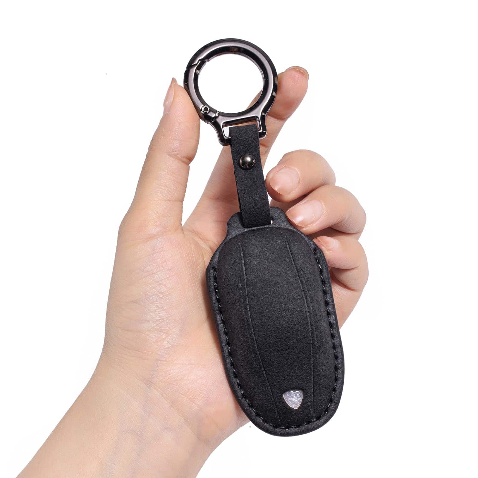 CUIBUKUG para Funda de Llave de Cuero Genuino de Tesla