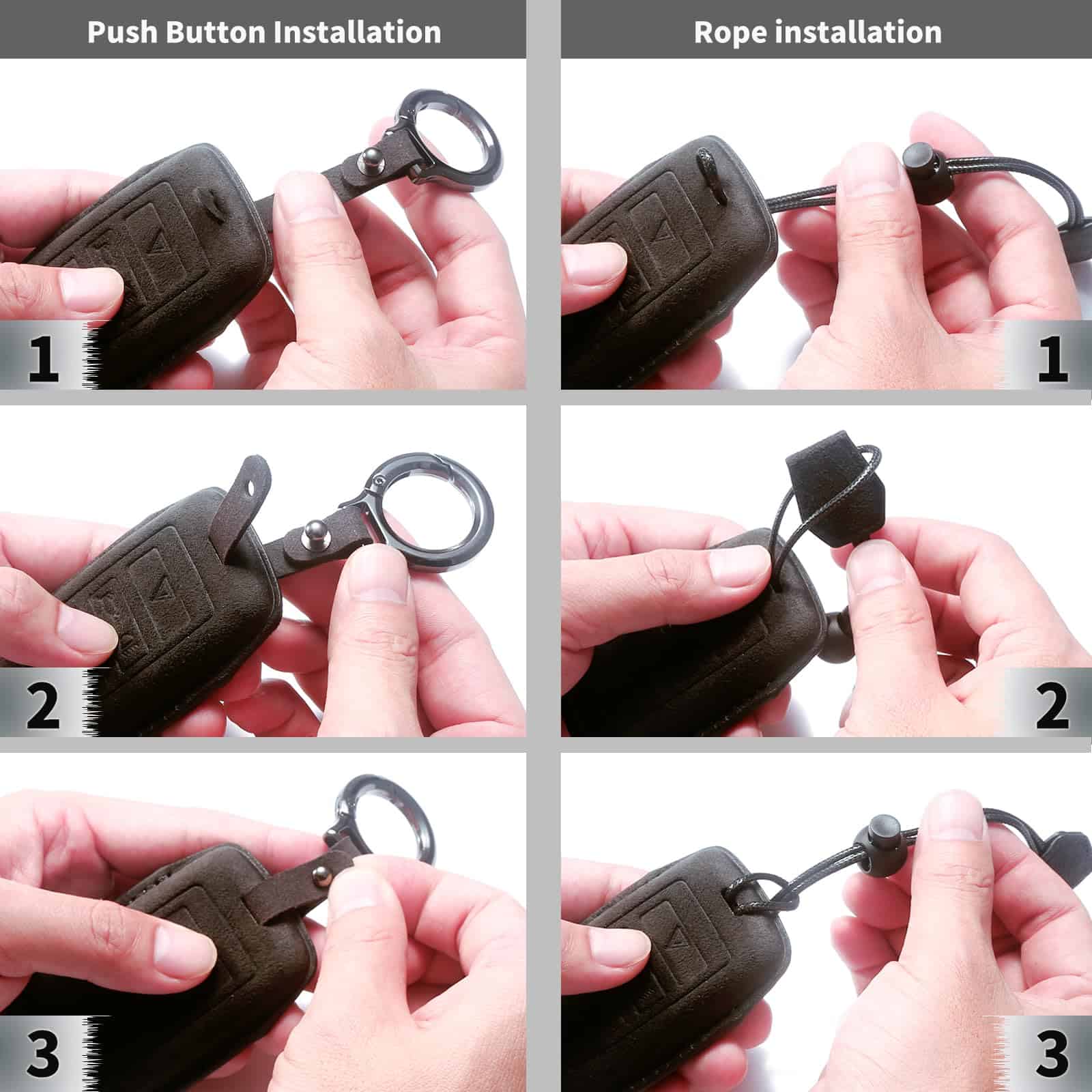 CUIBUKUG para Funda de Llave de Cuero Genuino de Tesla - Imagen 8