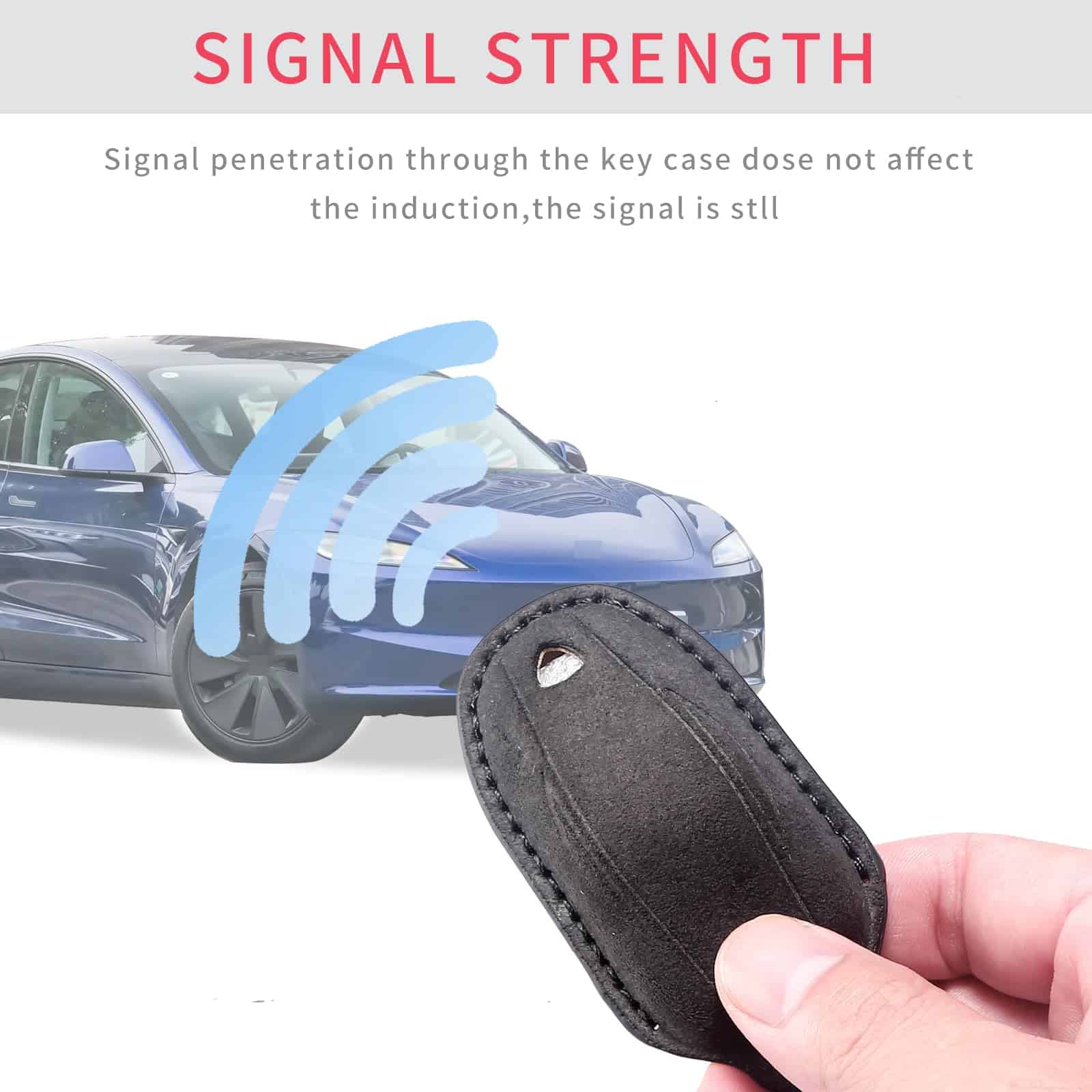 CUIBUKUG para Funda de Llave de Cuero Genuino de Tesla - Imagen 6