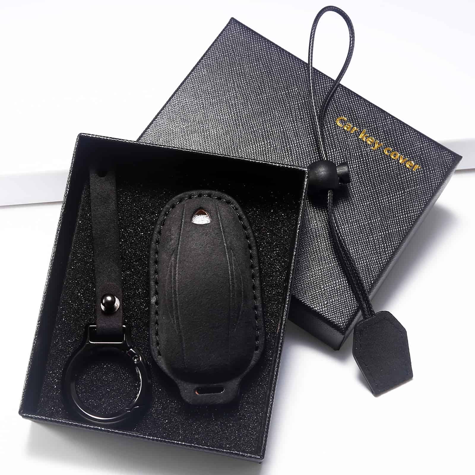 CUIBUKUG para Funda de Llave de Cuero Genuino de Tesla - Imagen 3