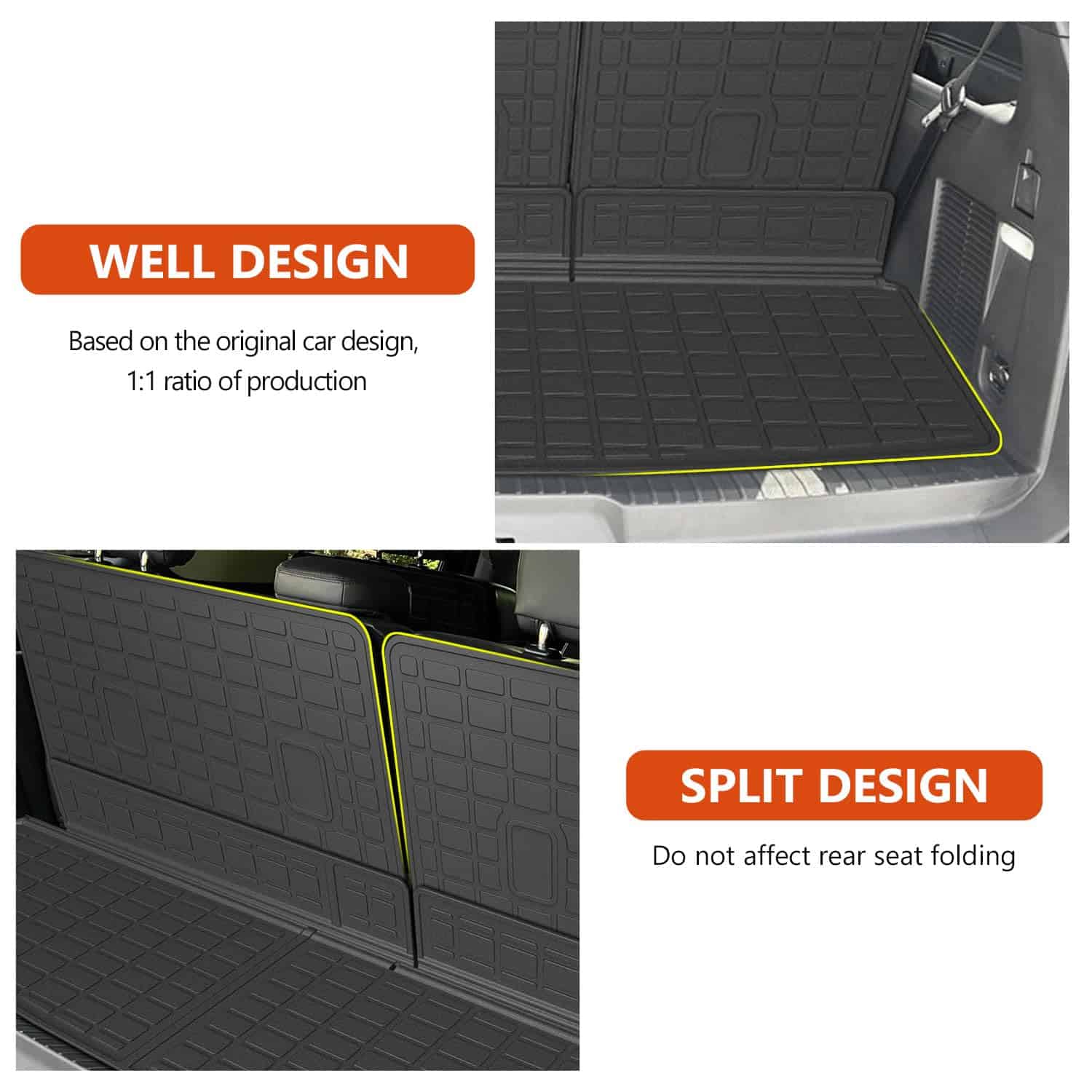 Tapete de piso de 7 asientos compatible con Ford Expedition - Imagen 7