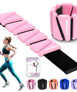 Pulseras Pesadas de Muñeca y Tobillo de 2 lb para Mujeres,