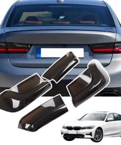 JONKOKO Cubierta de protección de luz trasera ABS negra