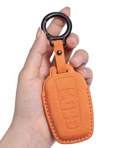CUIBUKUG Funda de piel genuina para llave de Toyota,