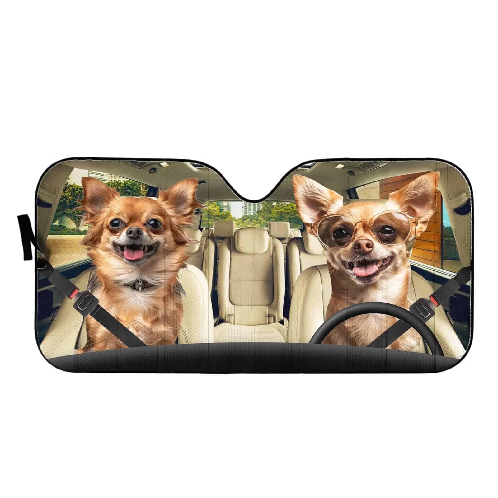 Parasol para auto Chihuahua Parasol de parabrisas para - Imagen 3