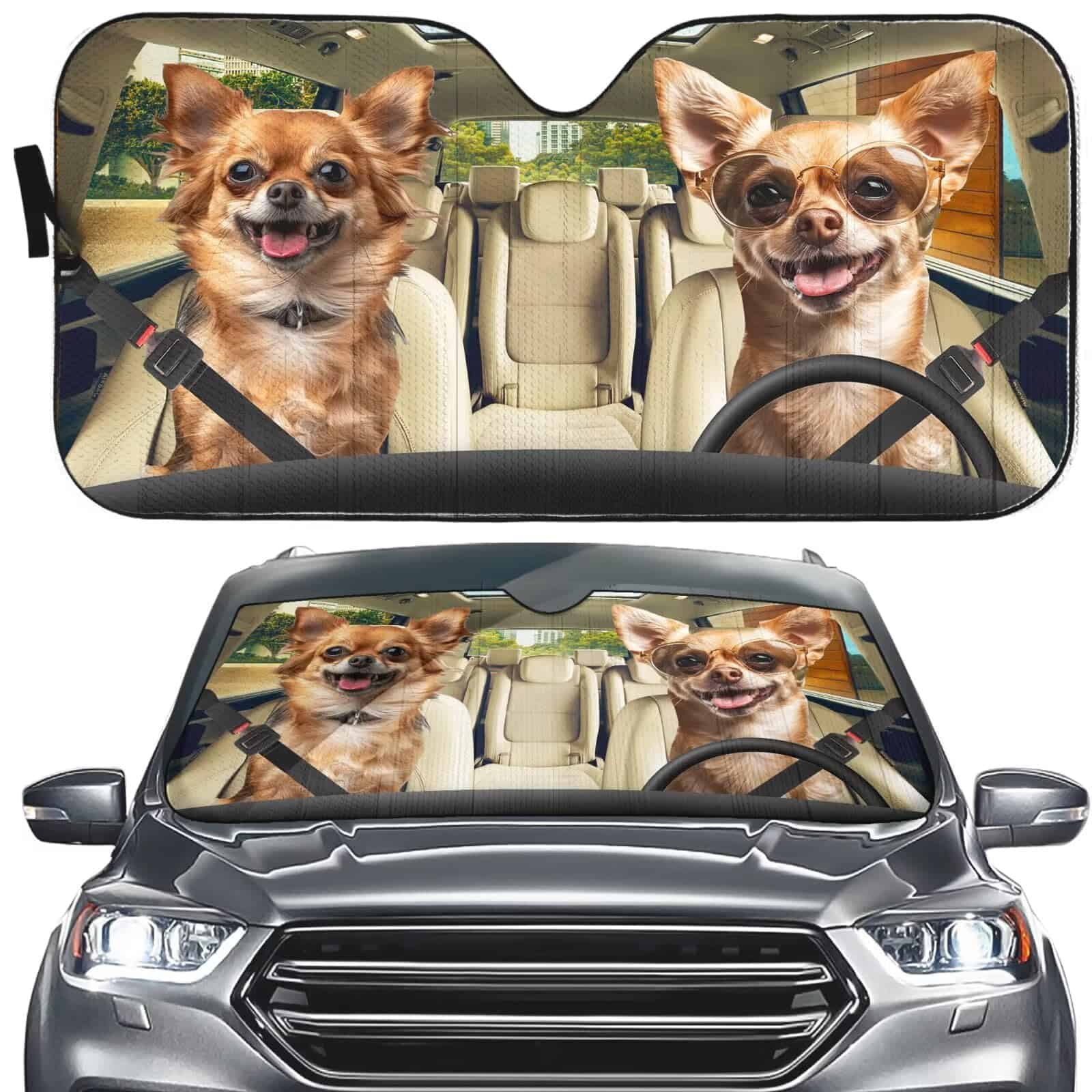 Parasol para auto Chihuahua Parasol de parabrisas para