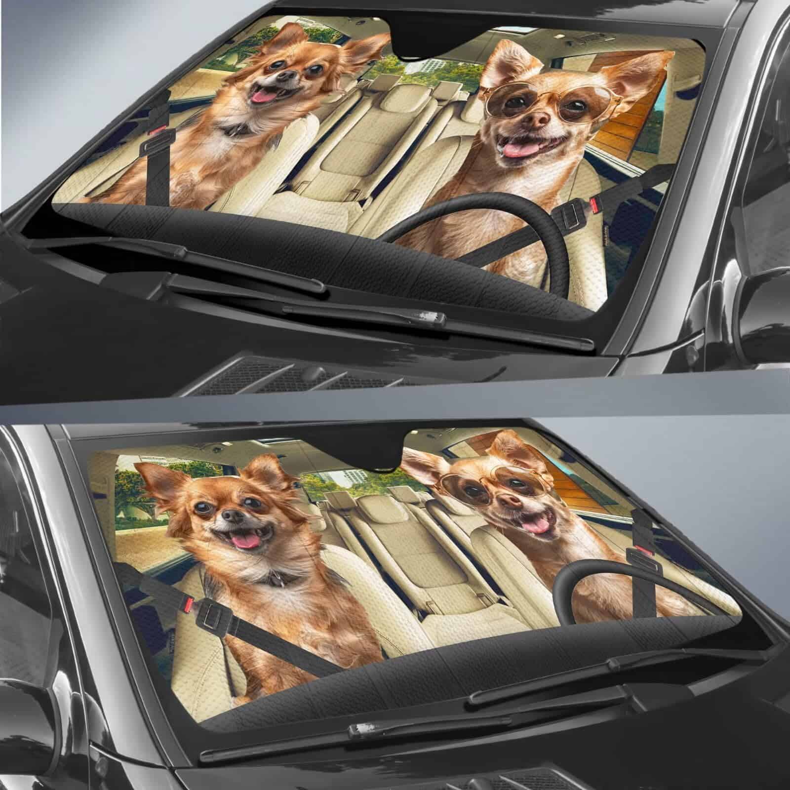 Parasol para auto Chihuahua Parasol de parabrisas para - Imagen 4