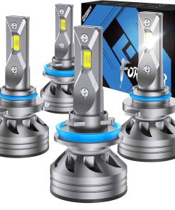 Combo de Bombillas FAHREN H11 9005, Súper Brillantes 6500K