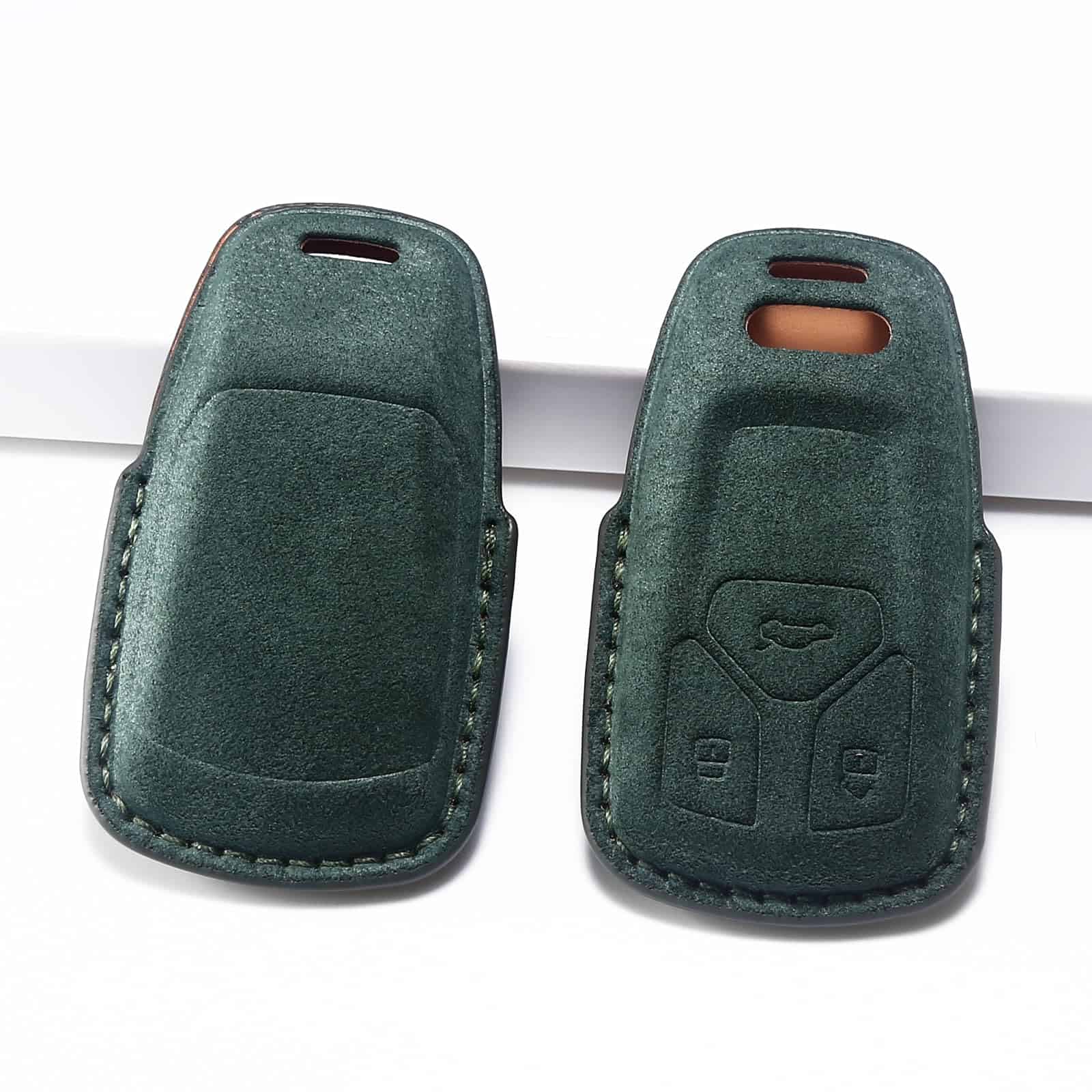 CUIBUKUG Funda de Cuero Genuino para Llave Audi, Compatible - Imagen 6