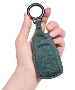 CUIBUKUG Funda de Cuero Genuino para Llave Audi, Compatible