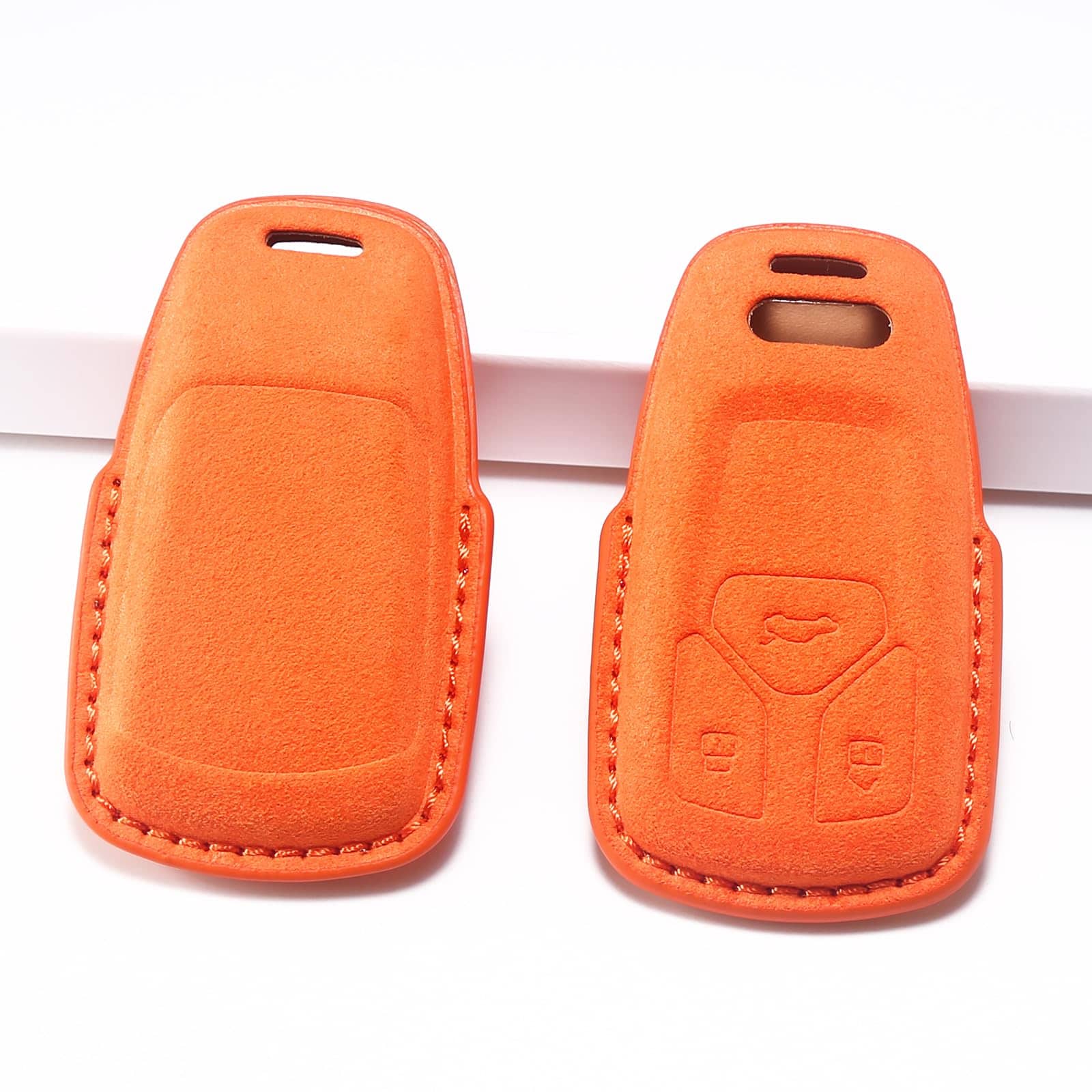 CUIBUKUG para Audi Funda de Cuero Genuino para Llave, - Imagen 6
