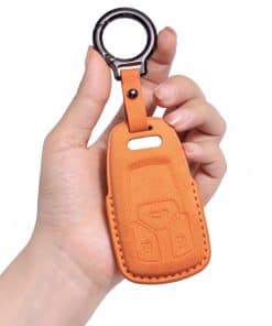 CUIBUKUG para Audi Funda de Cuero Genuino para Llave,