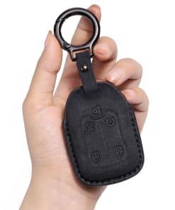 CUIBUKUG Funda de Cuero Genuino para -Negro