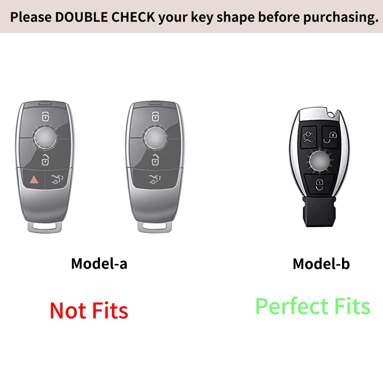 CUBIERTA DE CUERO GENUINO PARA LLAVE de MERCEDES BENZ, - Imagen 4