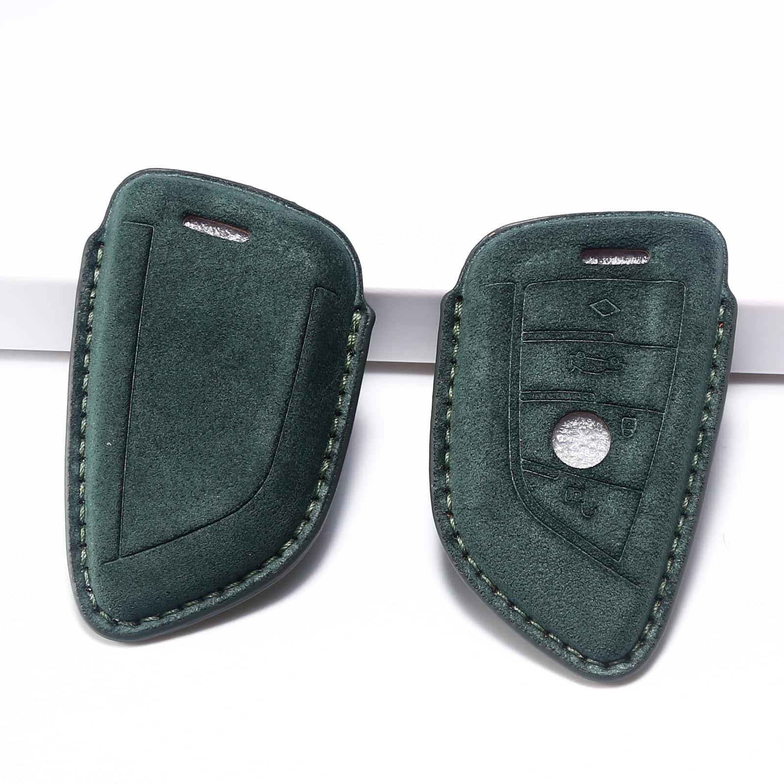 Cubierta de cuero genuino CUIBUKUG para llave de BMW, - Imagen 6