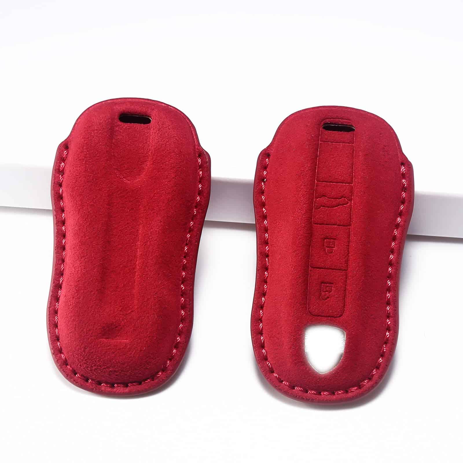 CUIBUKUG Funda de Cuero Genuino para Llave -Borgoña - Imagen 6