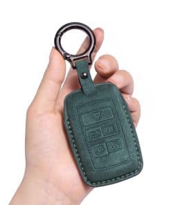 Funda de Cuero Genuino para Llavero de Land Rover Jaguar,