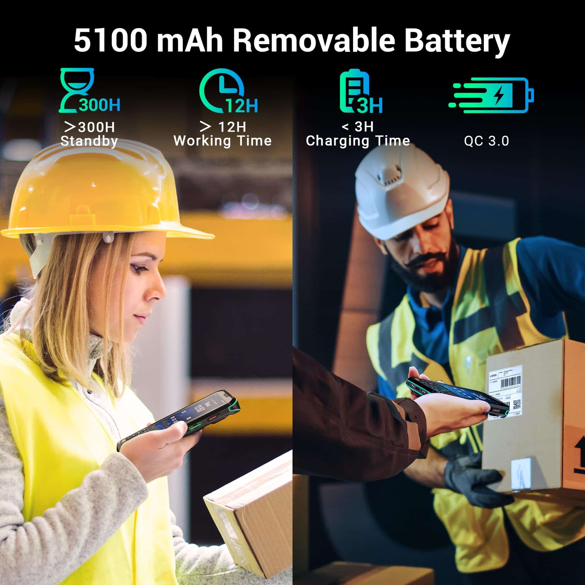 Escáner de códigos de barras Android 11 Tera con 26 teclas - Imagen 6